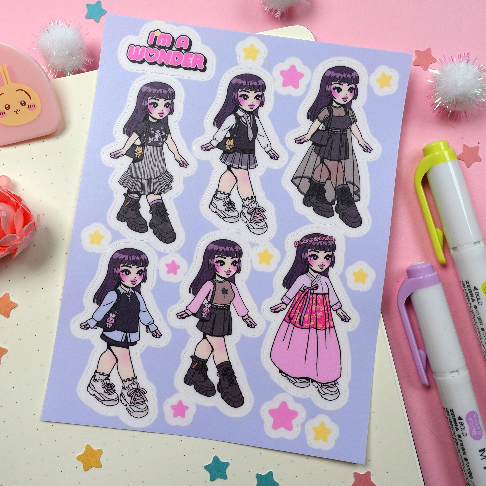 Outfit of the Day Sticker Sheet