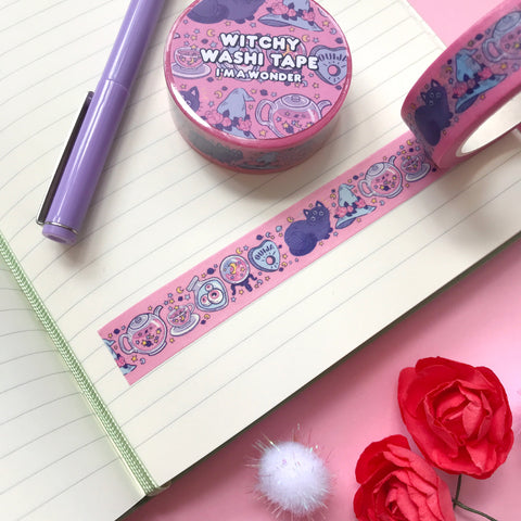 Pink Witchy Washi Tape