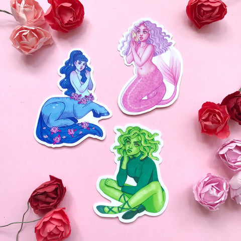 Monster Girls Sticker Set