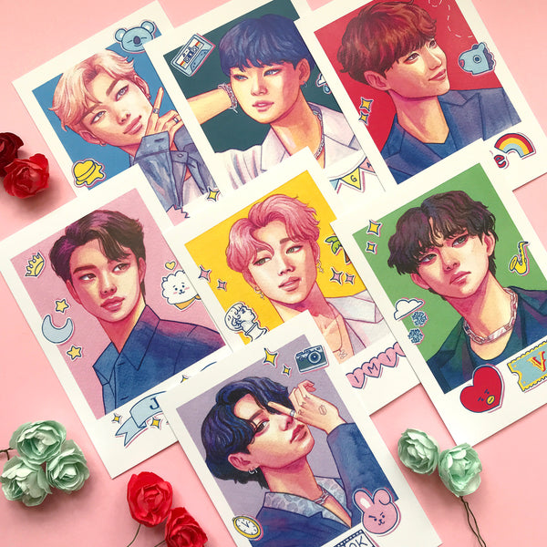 BTS Portrait Postcards