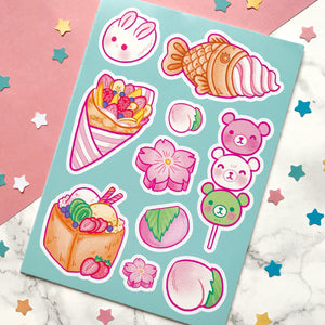 Japanese Treats Sticker Sheet