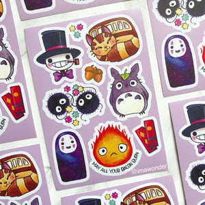 Ghibli Sticker Sheets