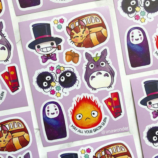 Ghibli Sticker Sheets