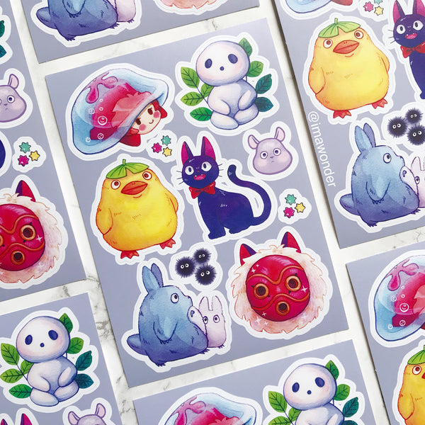 Ghibli Sticker Sheets